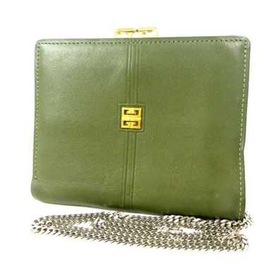 GIVENCHY Vintage Chain handle green gold