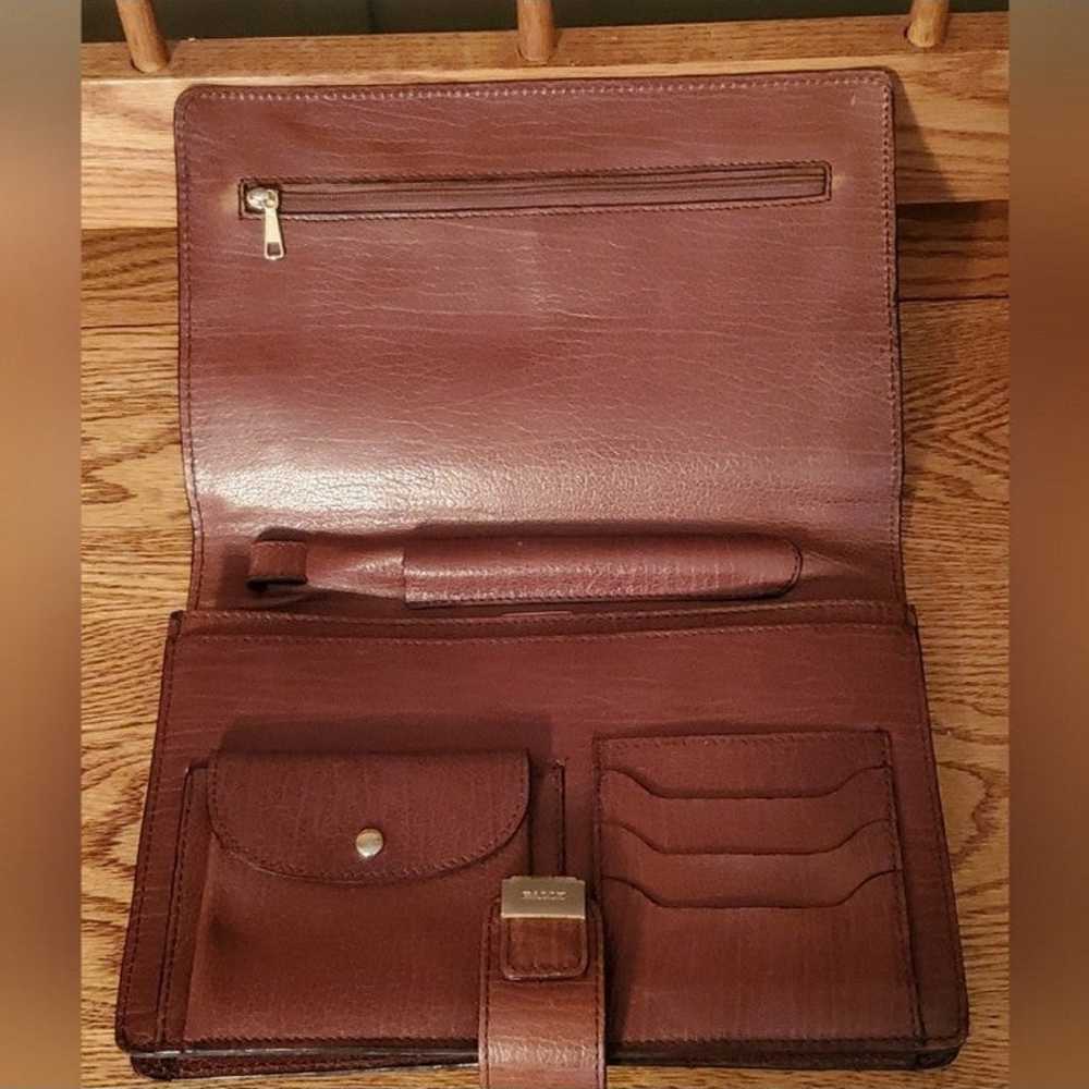 Bally Vintage Brown Leather Portfolio - image 4