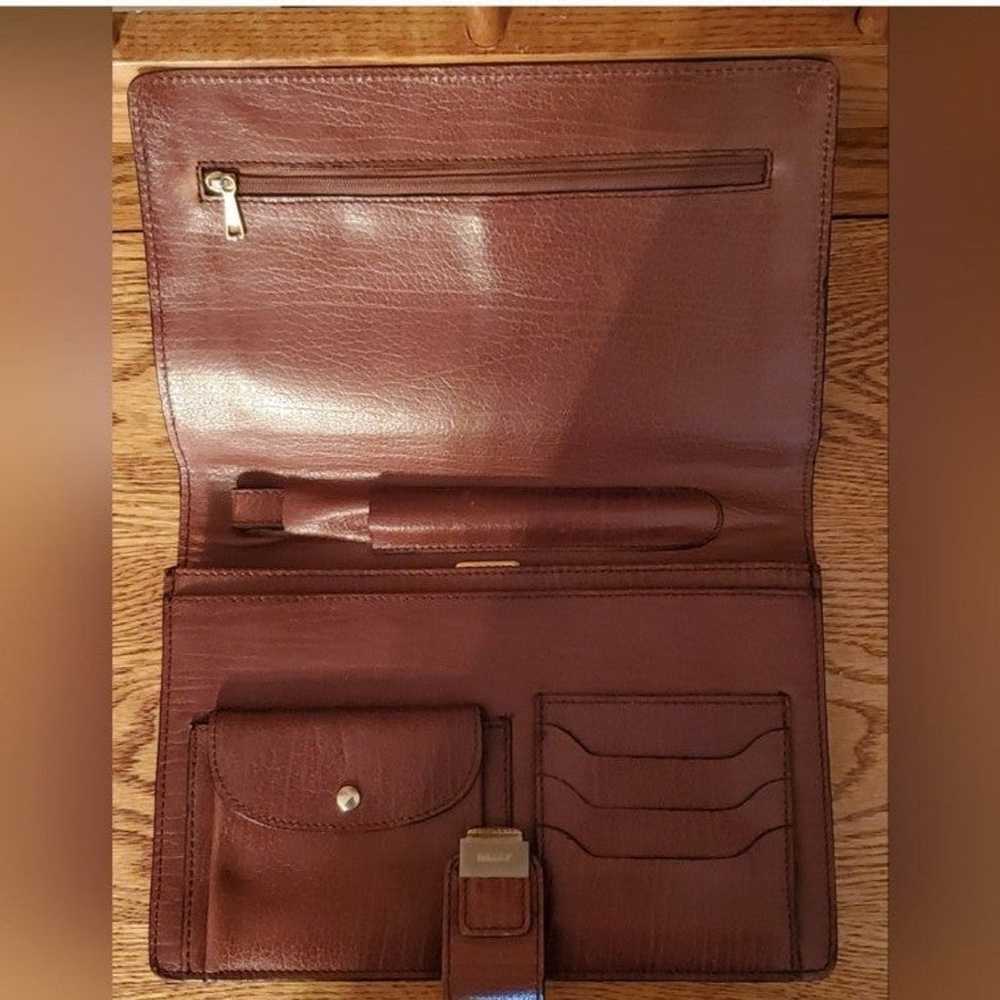 Bally Vintage Brown Leather Portfolio - image 5