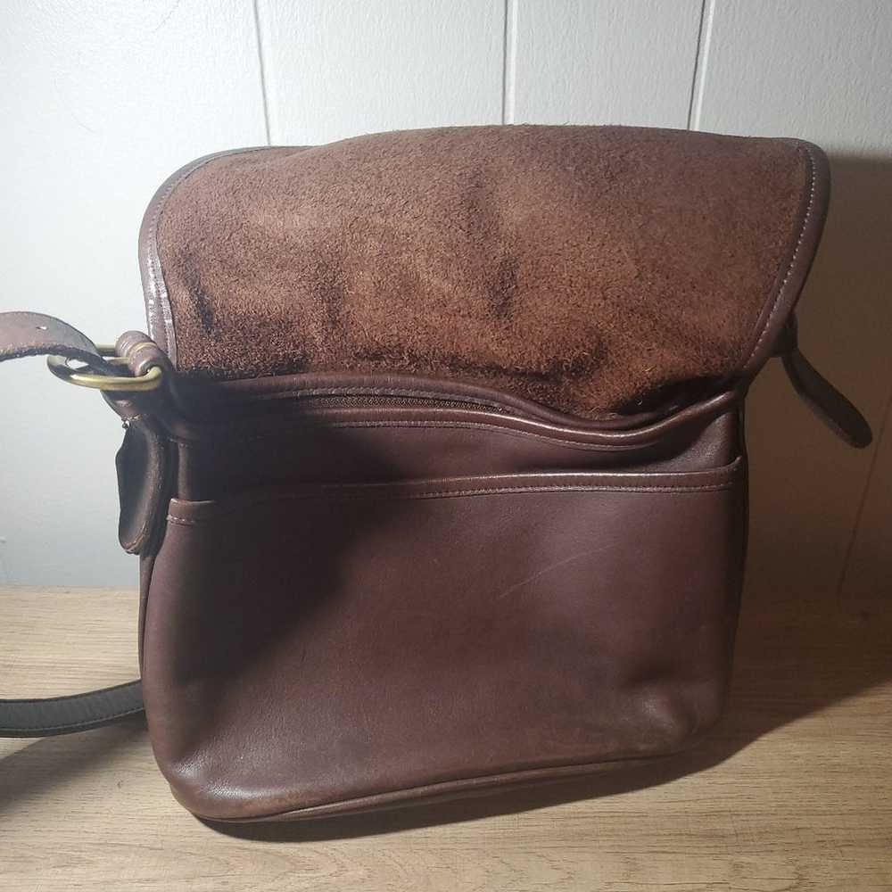Vintage Coach Purse Brown Leather Shoulder Bag - image 5