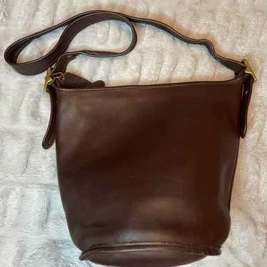 Vintage Coach Brown Leather Helen's Bucket Bag Sho