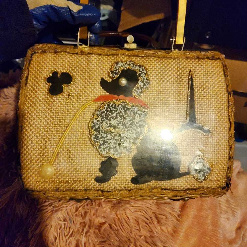 Vintage 1950s Box Purse | 50s Poodle Novelty from… - image 2