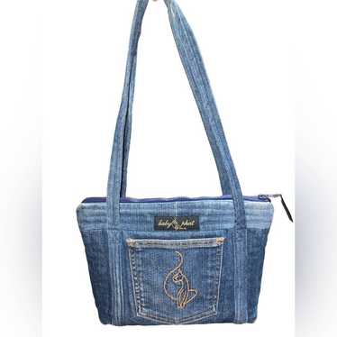 Vintage 90s Y2K Baby Phat Denim Tote Shoulder Bag