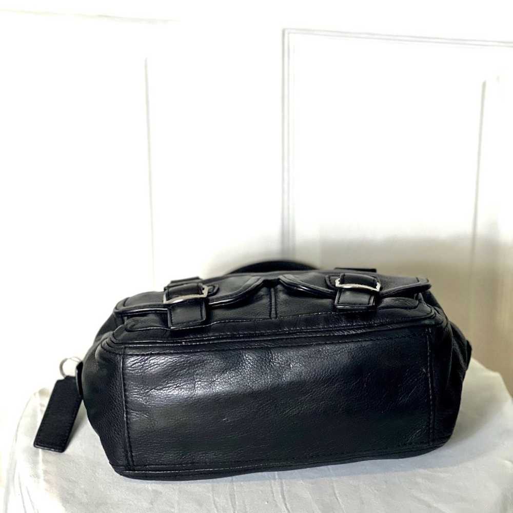 MICHAEL KORS~RARE-VINTAGE~Black Pebble Leather Ha… - image 7