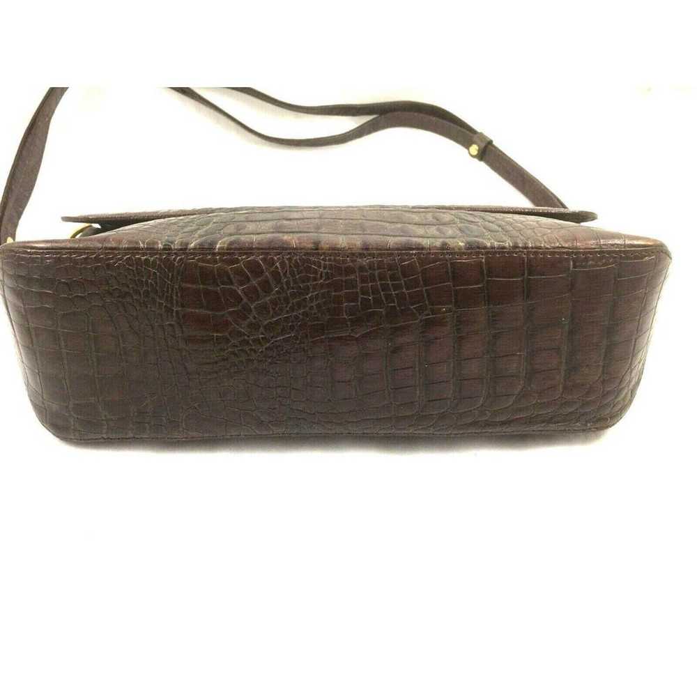 Brahmin Bag Handbag Shoulder Leather Croc Alligat… - image 5