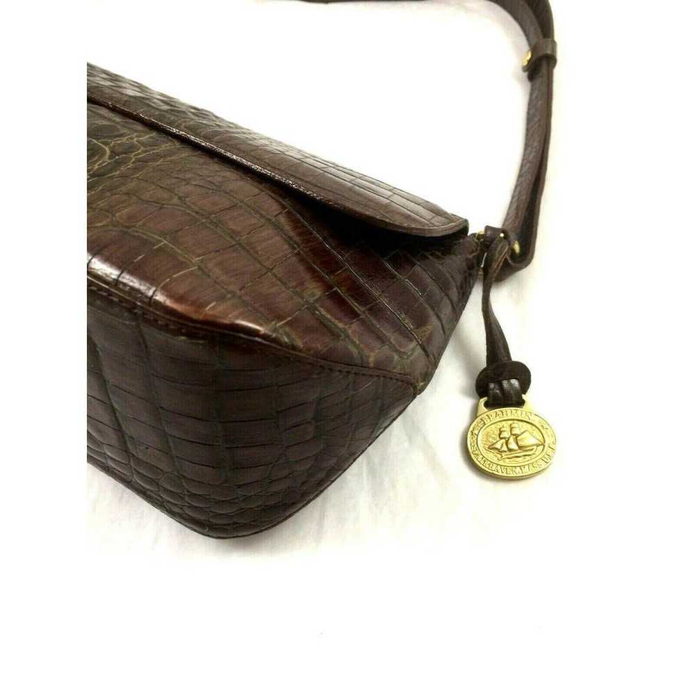 Brahmin Bag Handbag Shoulder Leather Croc Alligat… - image 6