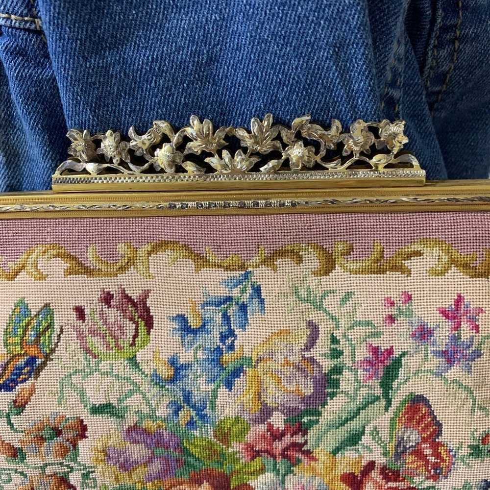 Vintage Tapestry Evening Bag - image 3