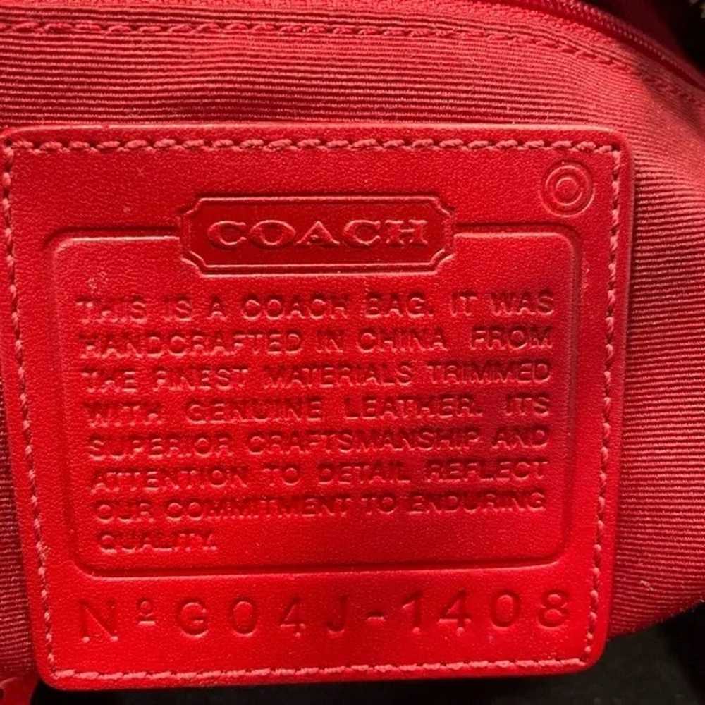 Coach Bag Vintage Tweed with Red accents RARE - image 4