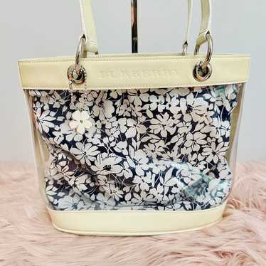 AUTHENTIC BURBERRY FLORAL VINYL AND PATENT LEATHER