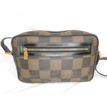 Authentic Vintage Fendi Checkered Leather Trim Sh… - image 1