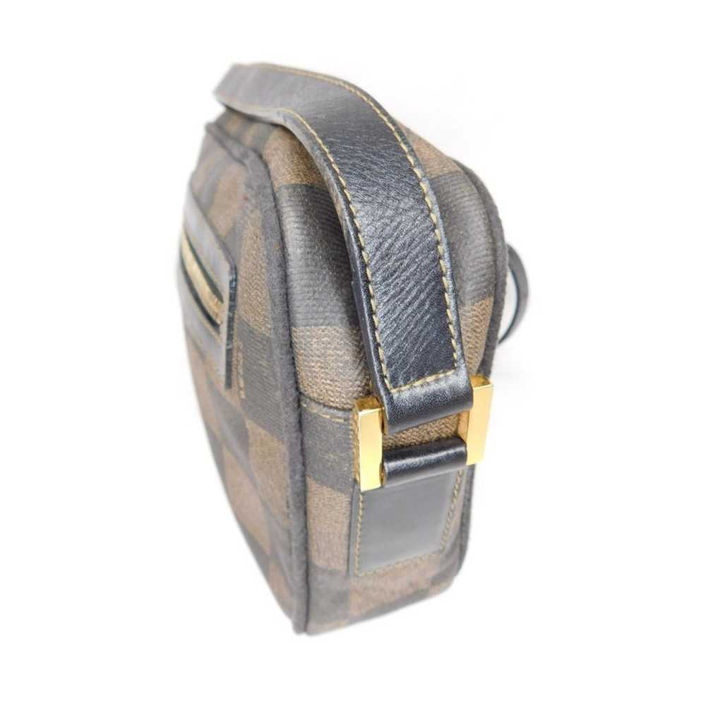 Authentic Vintage Fendi Checkered Leather Trim Sh… - image 5