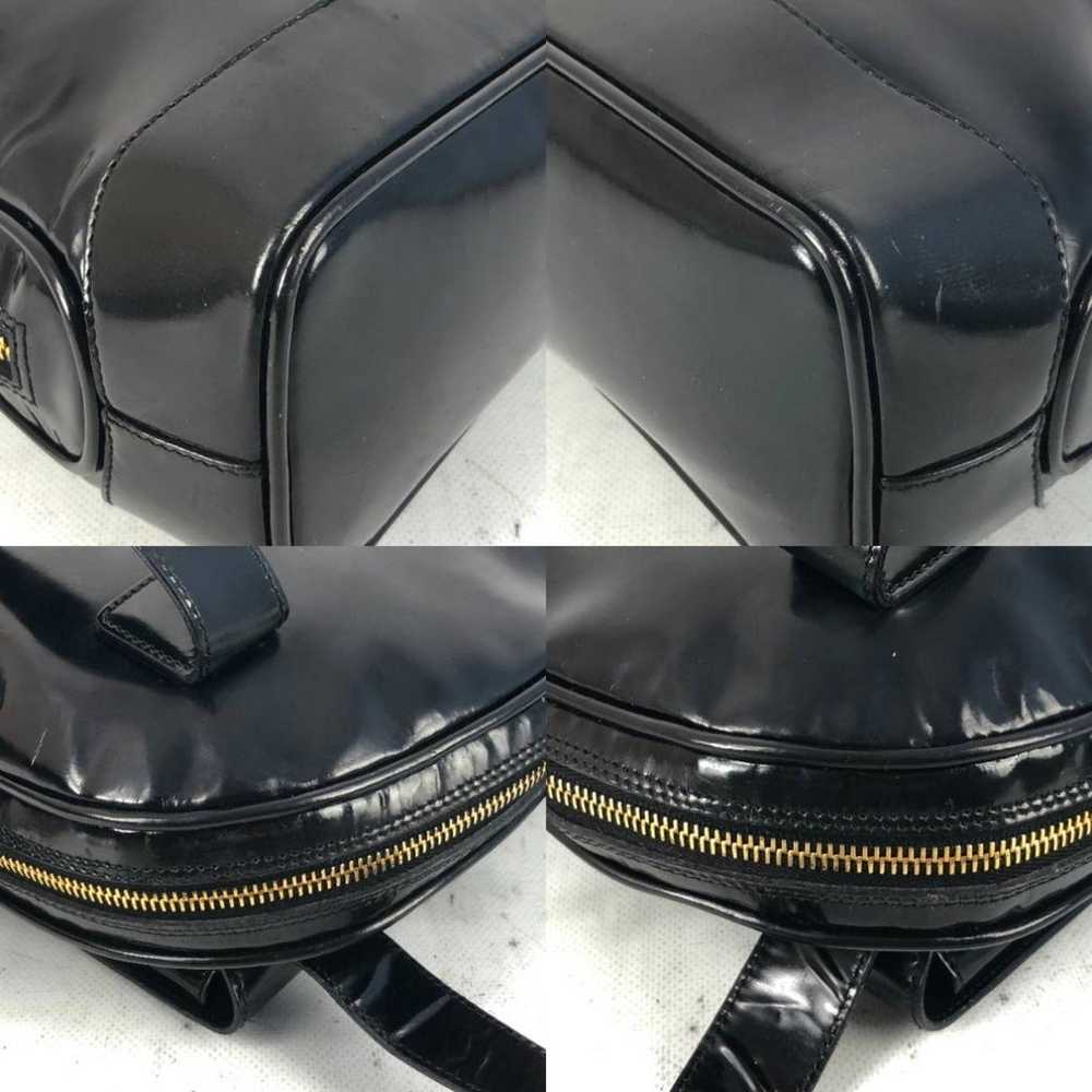 Gucci Vintage Patent Leather Shoulder Black SHOUL… - image 9