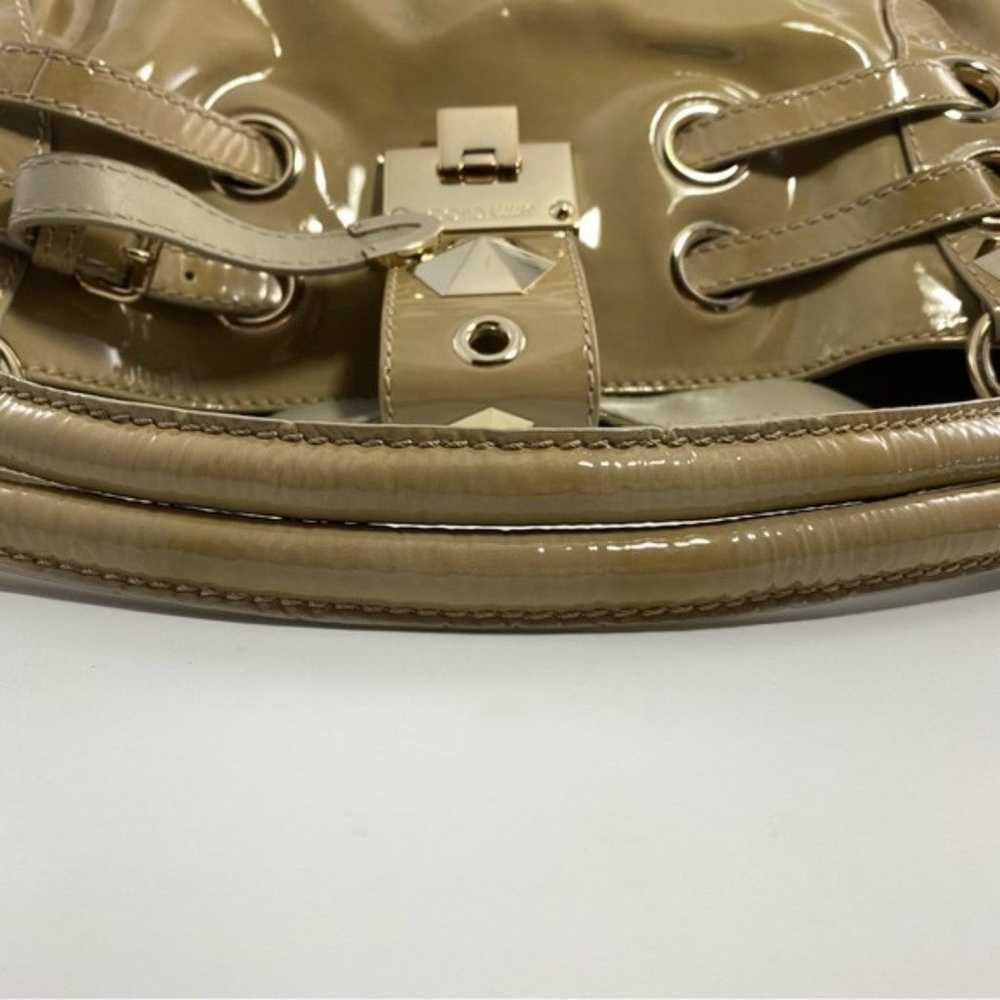 Jimmy Choo Authentic Neutral Tan Patent Leather R… - image 7