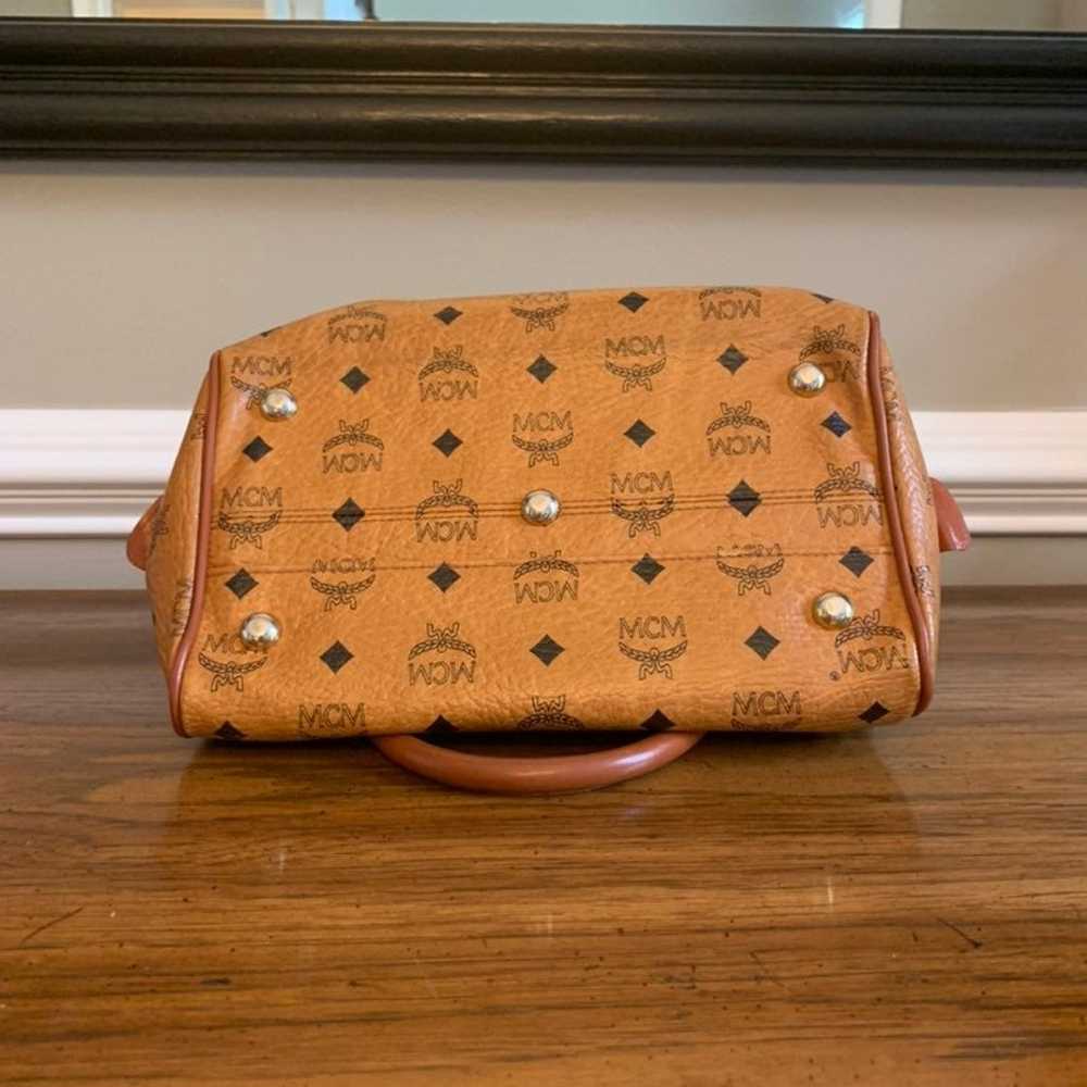 MCM Vintage Boston Leather Handbag - image 12