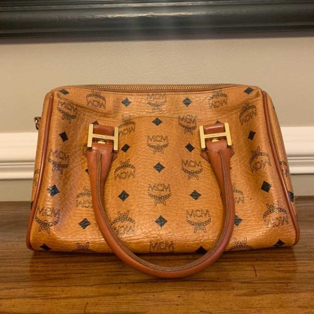 MCM Vintage Boston Leather Handbag - image 2