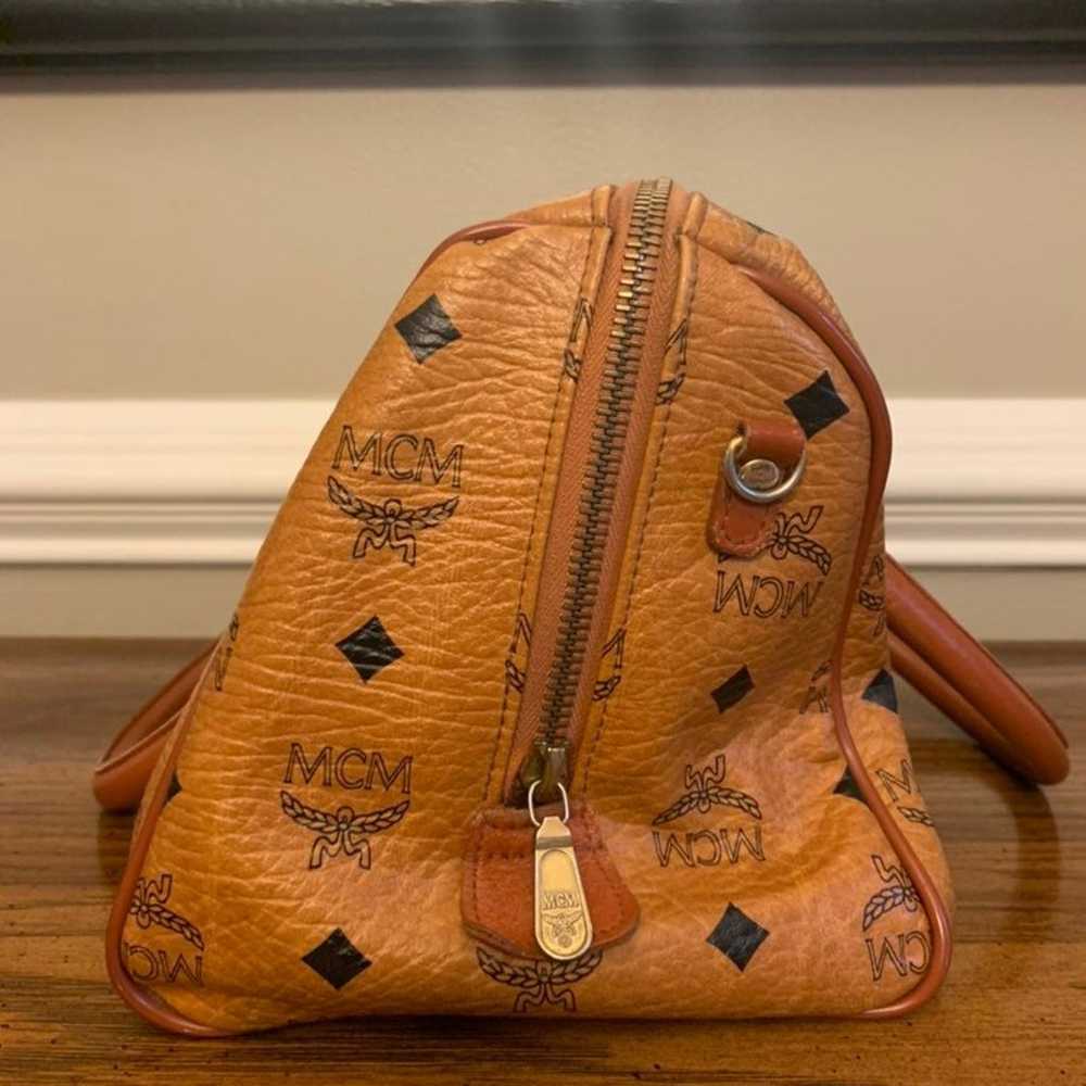 MCM Vintage Boston Leather Handbag - image 4