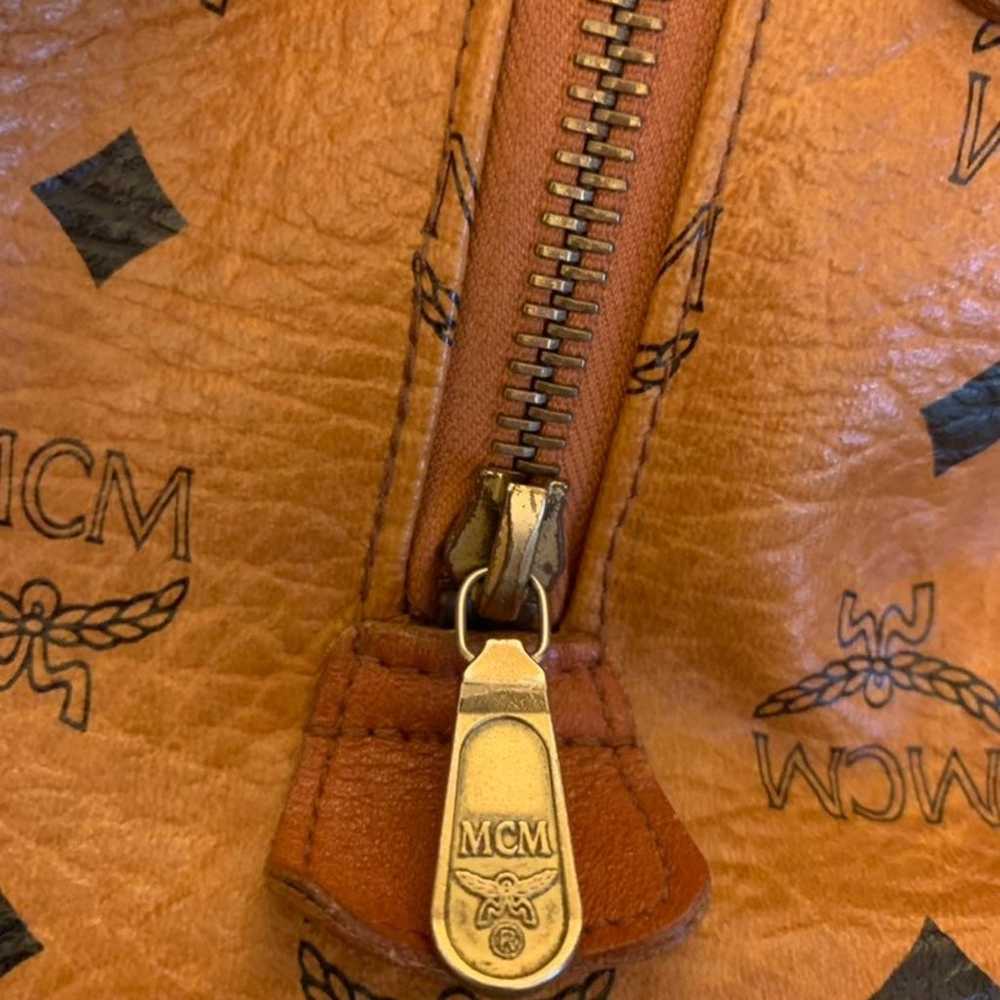 MCM Vintage Boston Leather Handbag - image 7