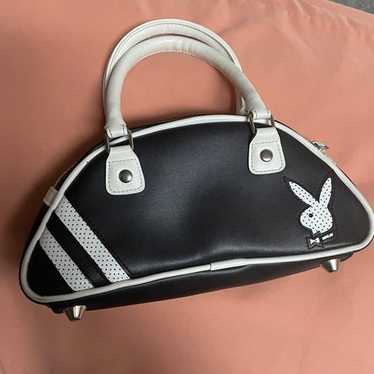 Free: Playboy black and white purse with a large pink playboy bunny logo -  Handbags - Listia.com Auctions for Free Stuff