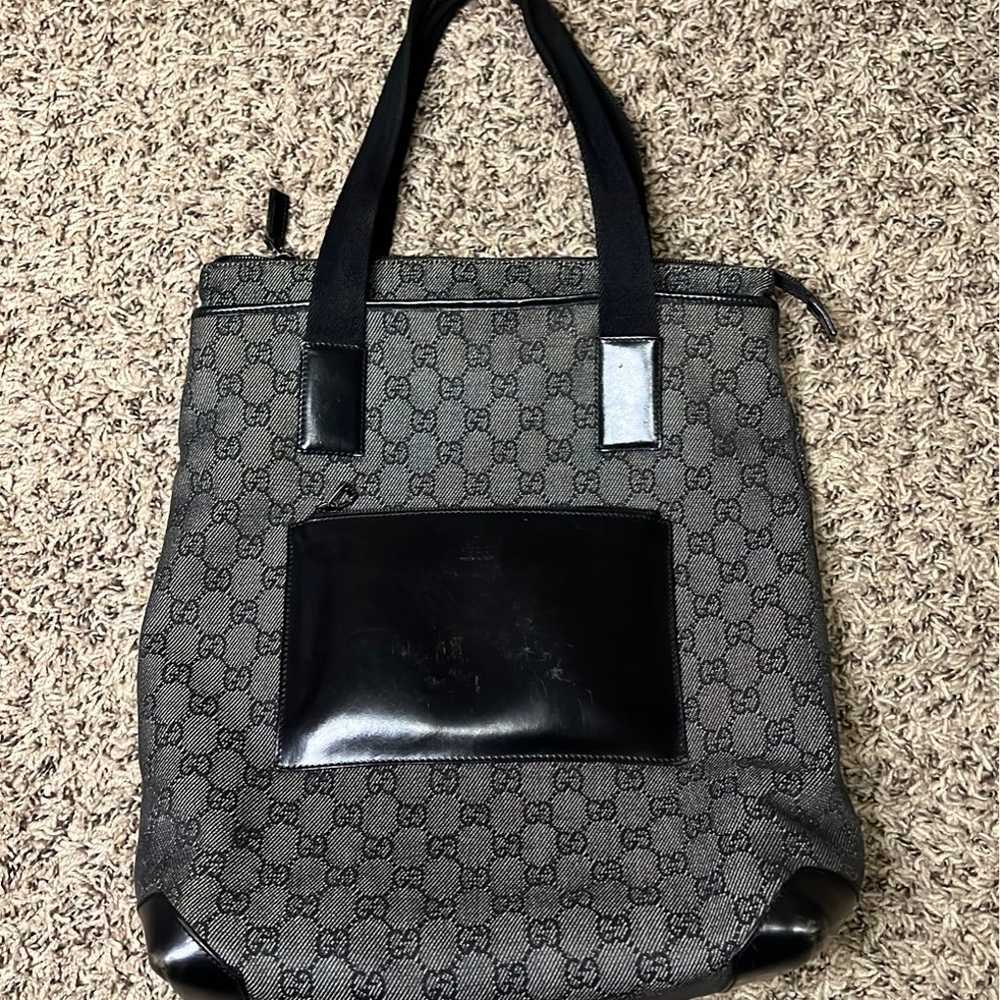 Gucci GG Web Monogram Canvas Tote - image 2