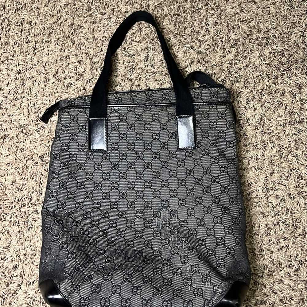 Gucci GG Web Monogram Canvas Tote - image 3