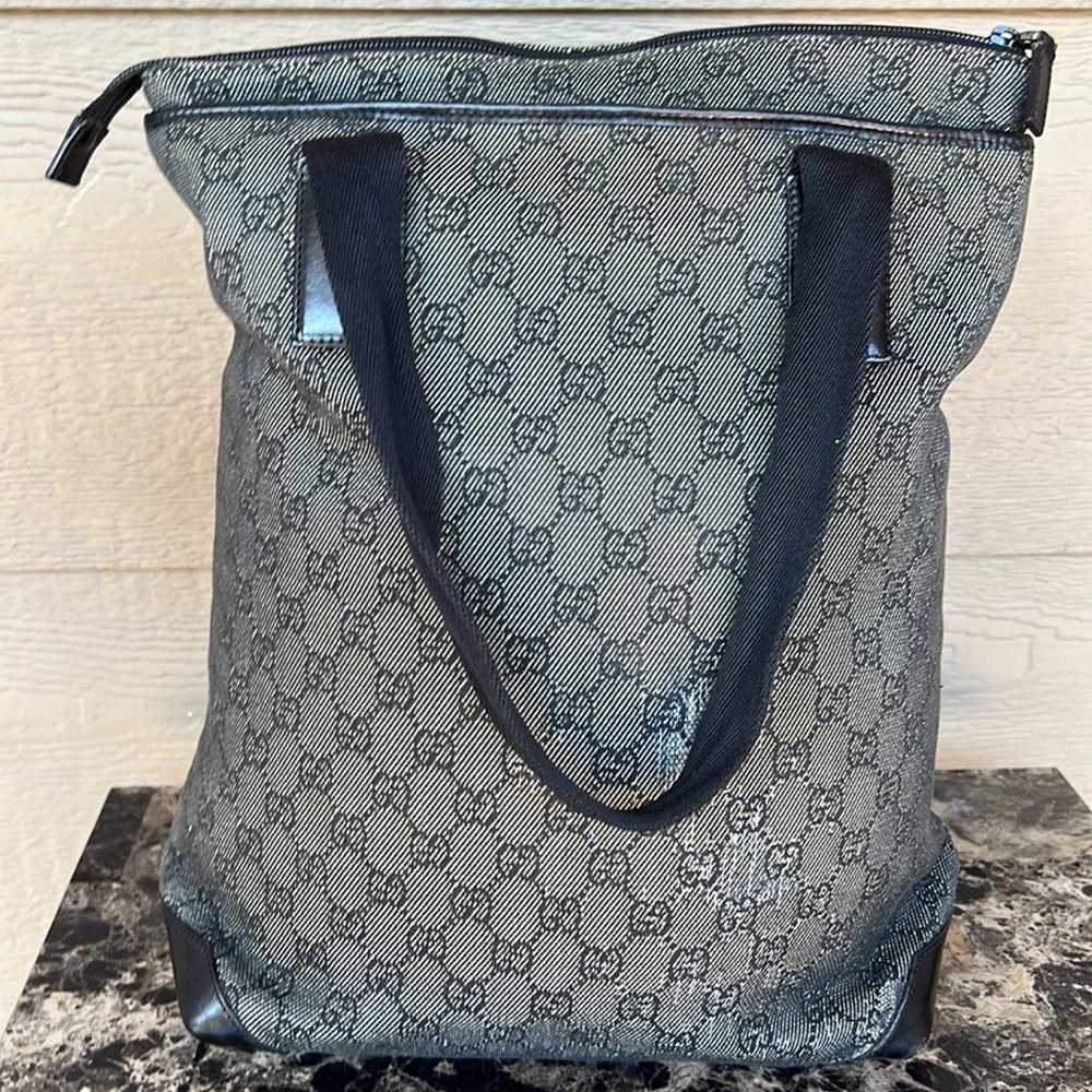 Gucci GG Web Monogram Canvas Tote - image 4