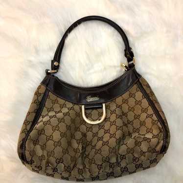 Vintage Gucci Monogram Abbey D Ring Hobo