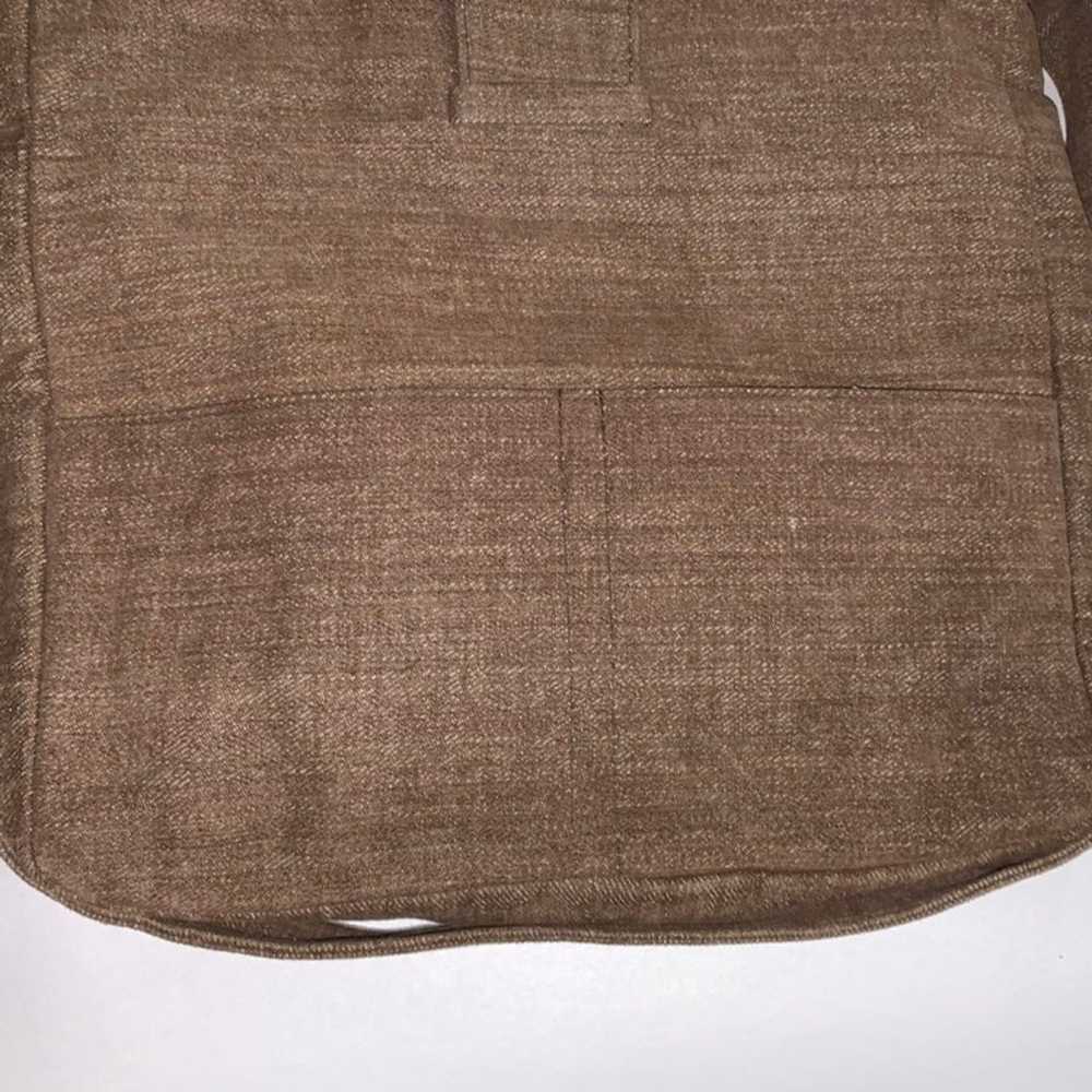 vintage GIVENCHY brown brushed cotton shoulderbag - image 7