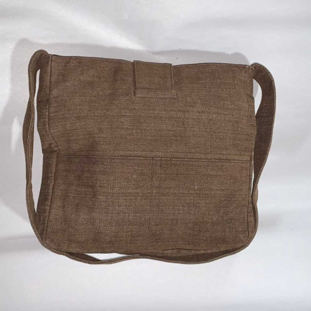 vintage GIVENCHY brown brushed cotton shoulderbag - image 8