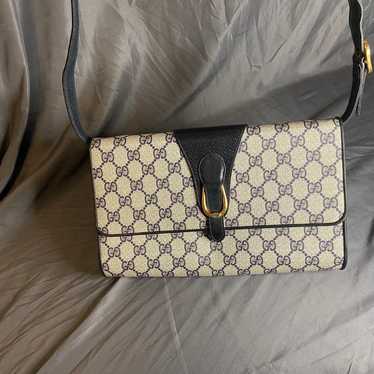 Gucci Vintage Web GG Coated Canvas Crossbody Bag - image 1