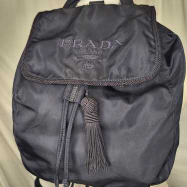 バッグ PRADA TESSUTO NYLON LOGO MINI BACKPACK PRADA Tessuto mini backpack triangular logo silver nylon