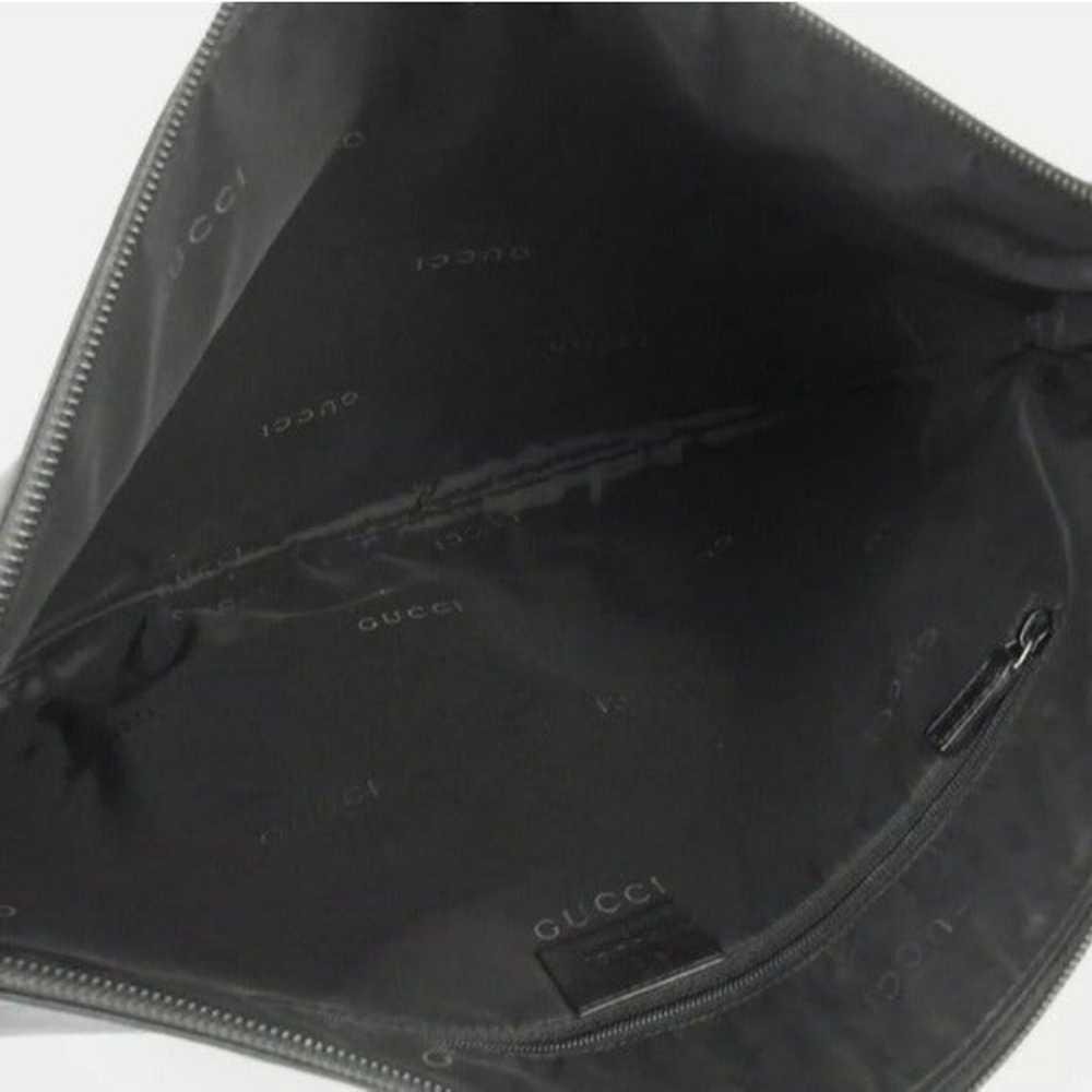 GUCCI GG Vintage Leather Loop Shoulder bag Italy - image 11