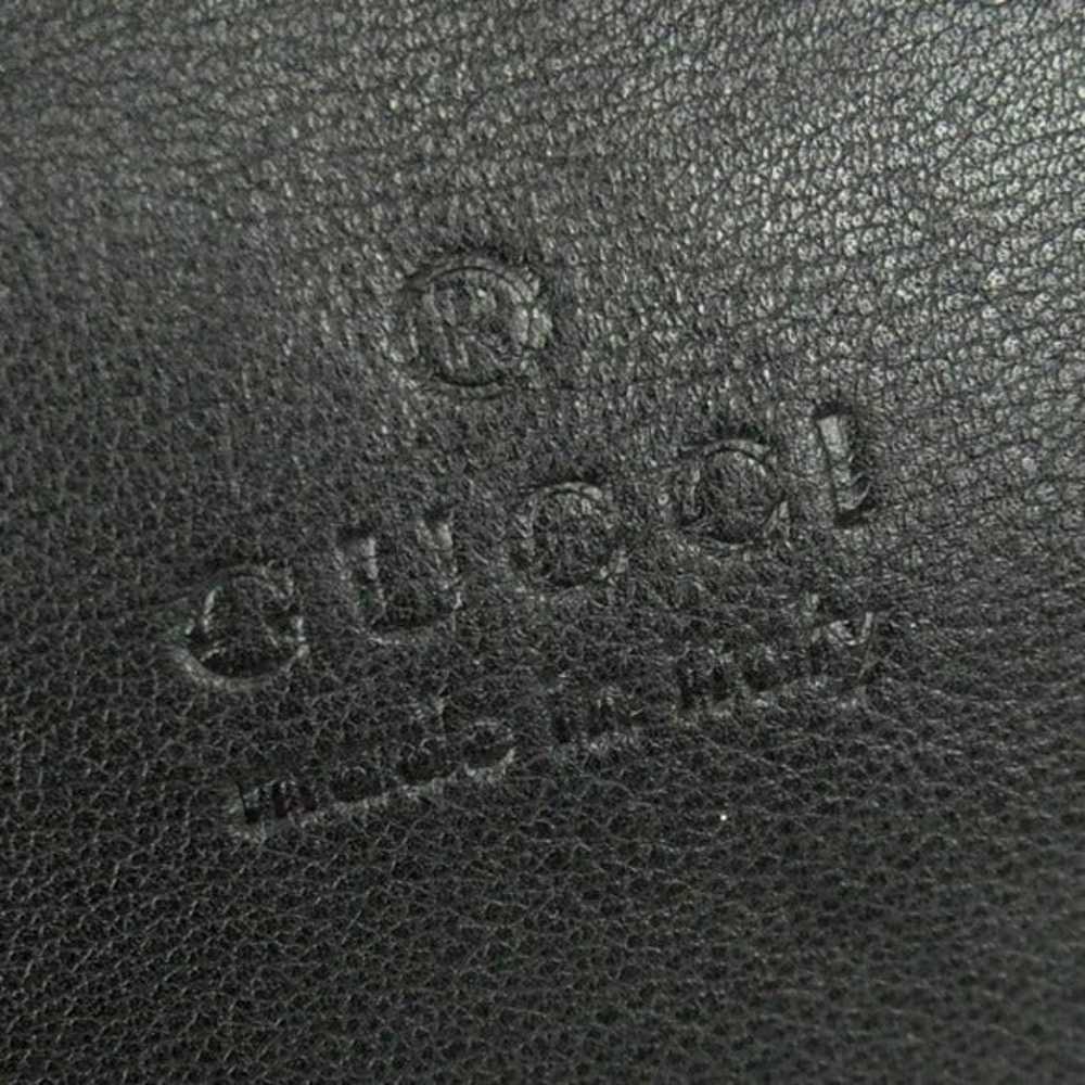 GUCCI GG Vintage Leather Loop Shoulder bag Italy - image 5