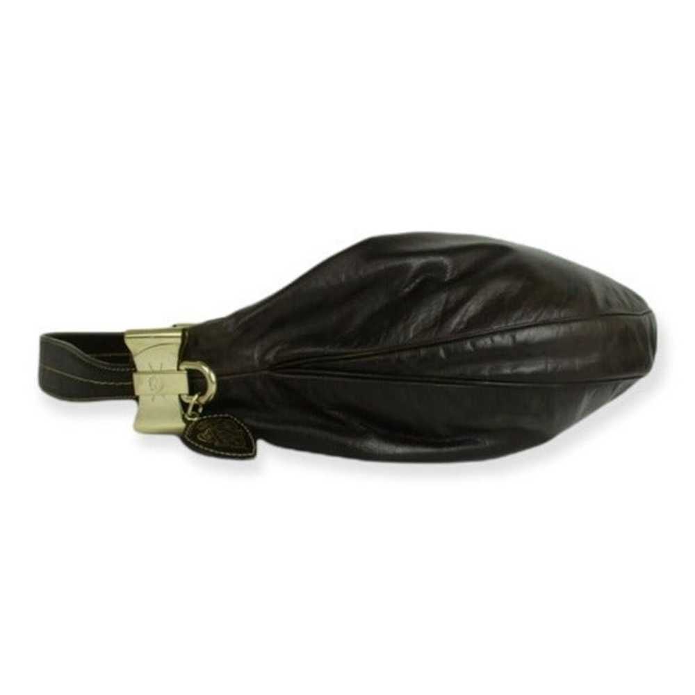 GUCCI Beautiful Crest Gucci GG Ribbon Leather Hob… - image 6