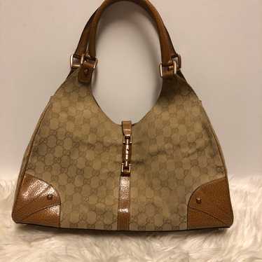 Authentic Vintage Gucci Jackie O GG Canv - image 1