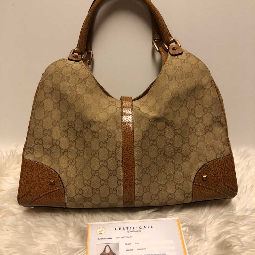 Authentic Vintage Gucci Jackie O GG Canv - image 4