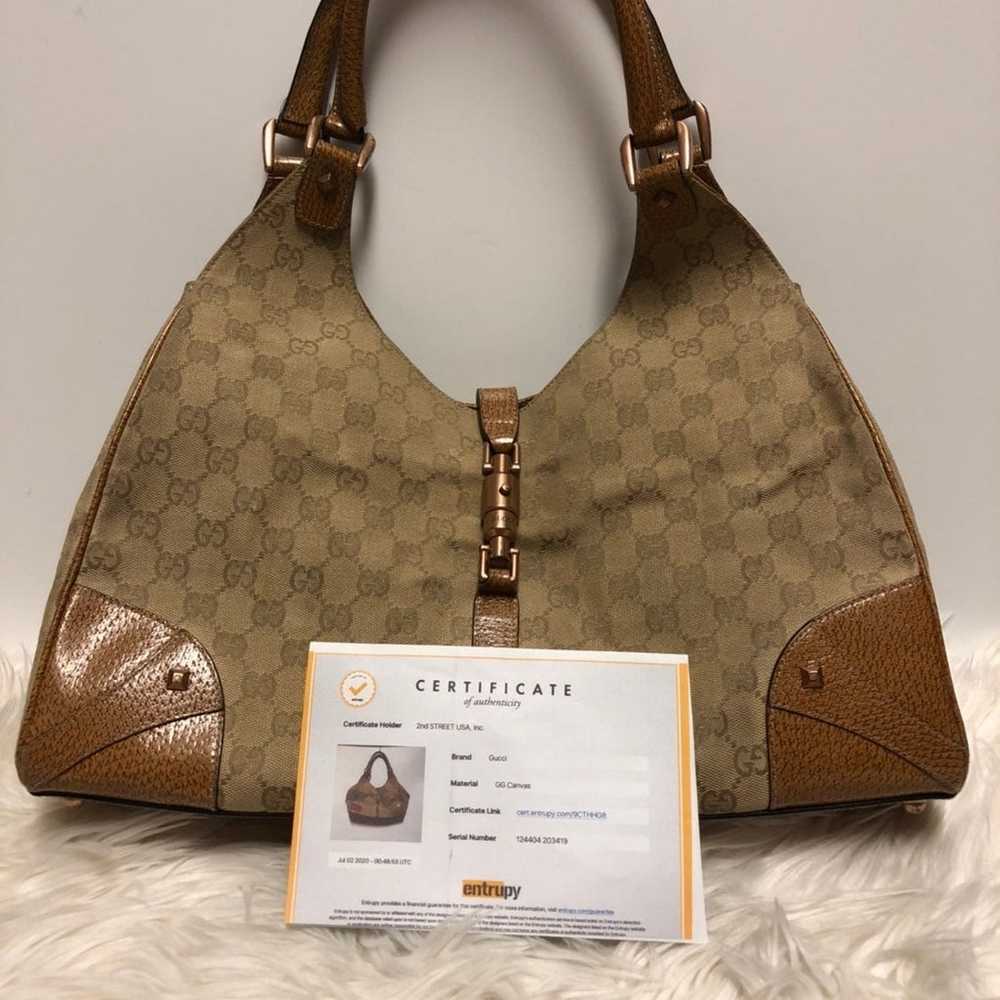 Authentic Vintage Gucci Jackie O GG Canv - image 6