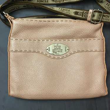 EUC fendi vintage crossbody leather bag - image 1