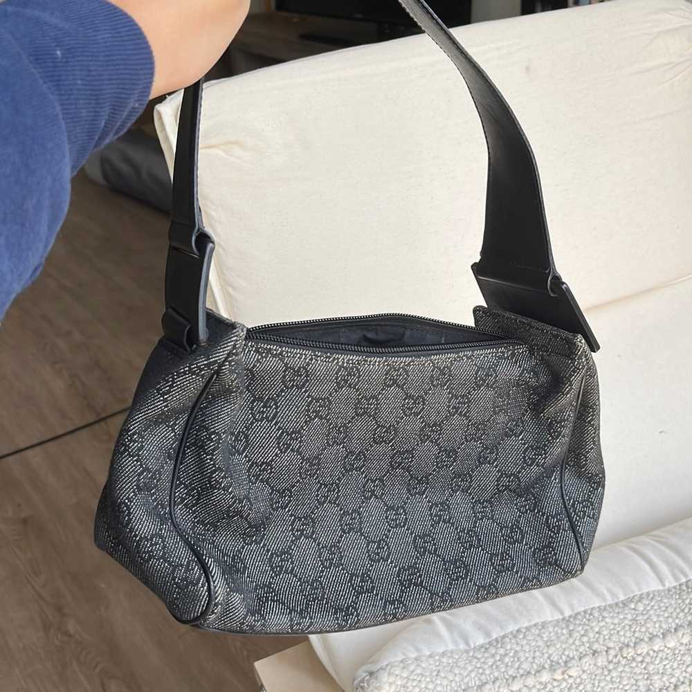 Gucci Black Canvas Shoulder Bag - image 2