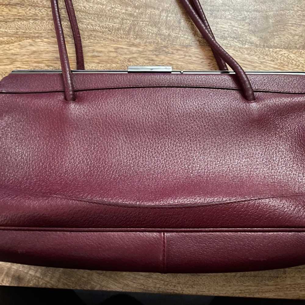 Vintage Gucci Red Burgundy Crossbody Bag 90s HTF … - image 11