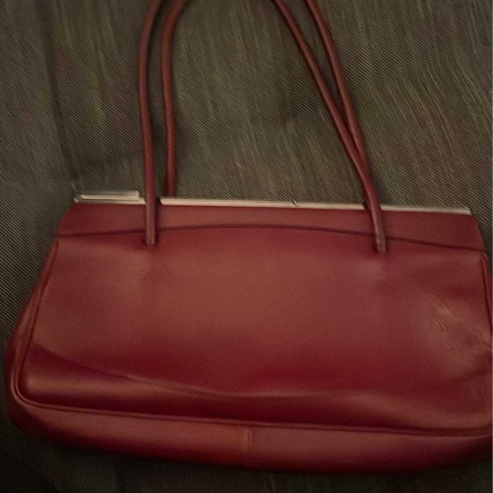 Vintage Gucci Red Burgundy Crossbody Bag 90s HTF … - image 3