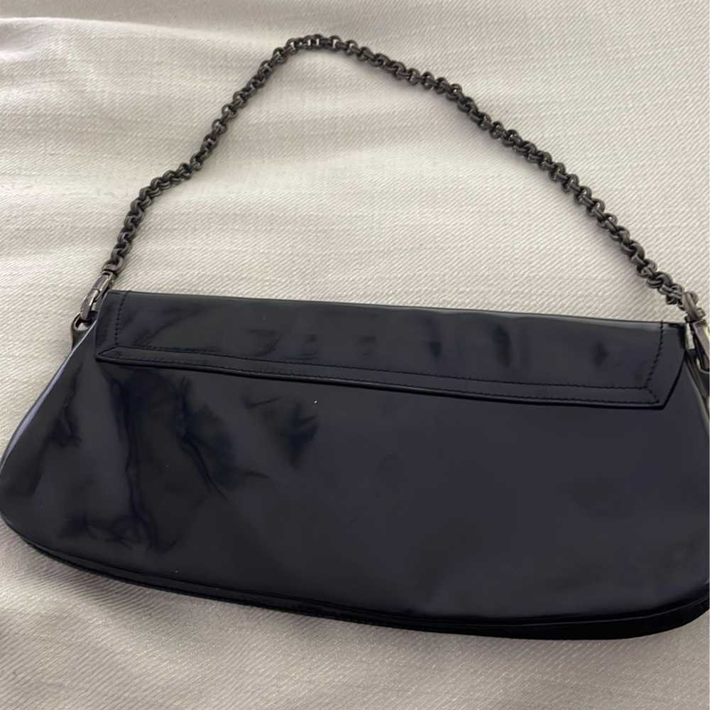 Vintage prada patent leather shoulder chain bag - image 3
