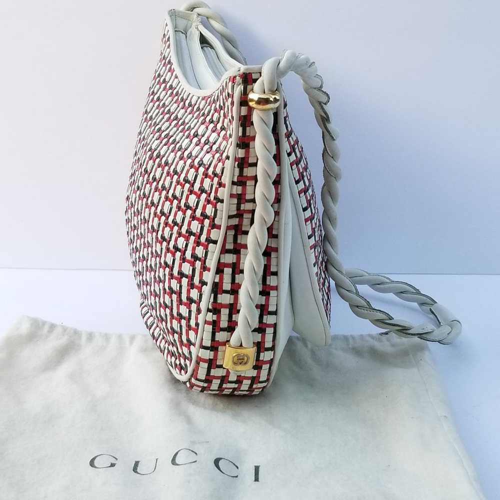 Stunningly beautiful Vintage Gucci Aviatrix woven… - image 3