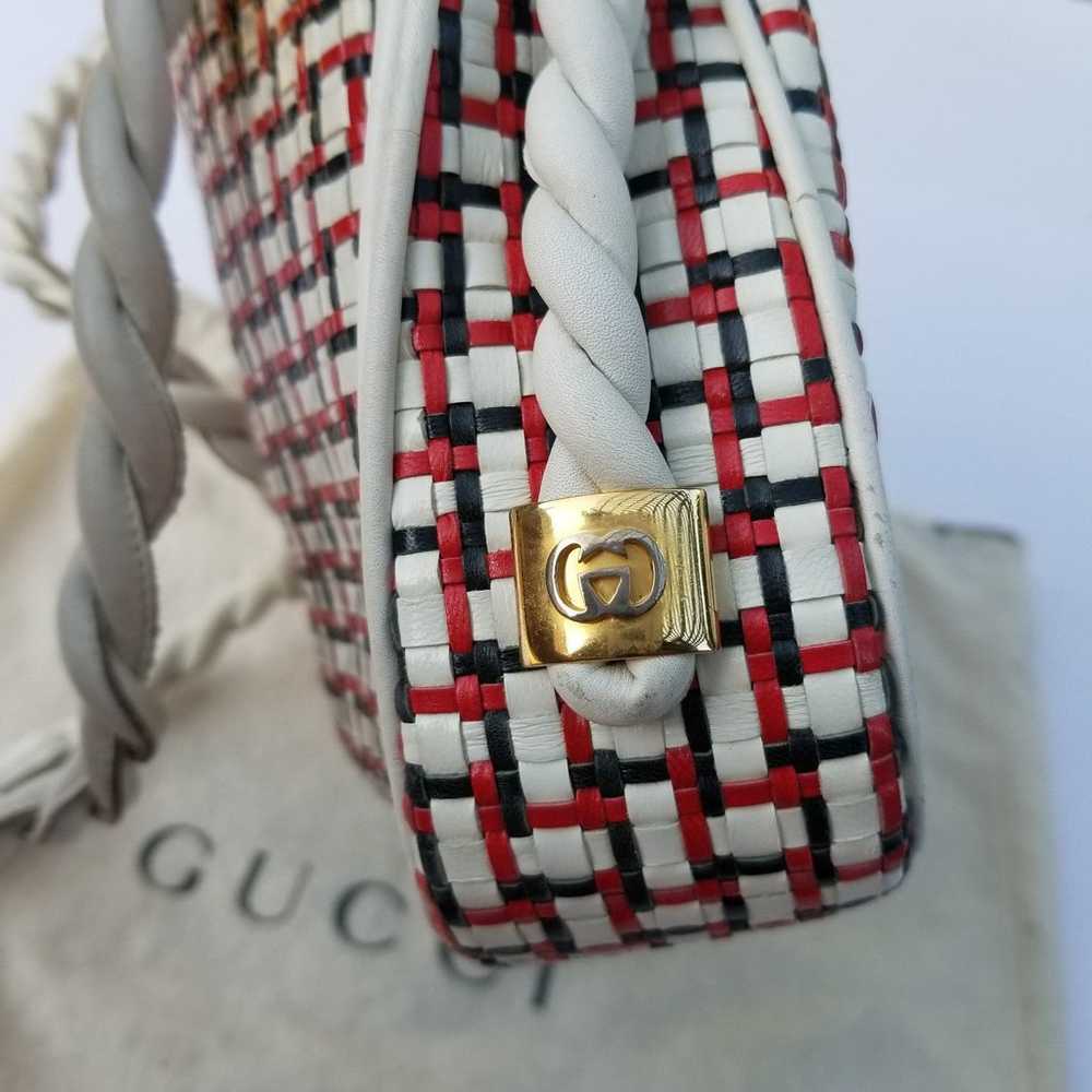 Stunningly beautiful Vintage Gucci Aviatrix woven… - image 4