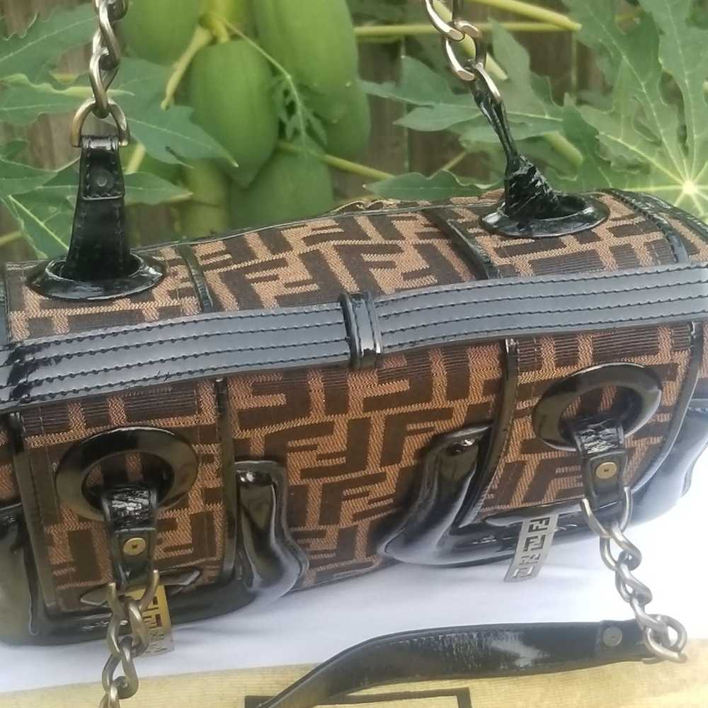 Rare and Fabulous Fendi zucca handbag - image 9