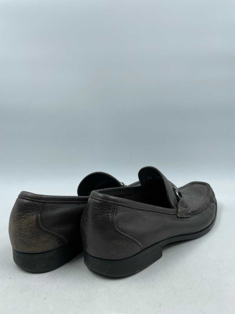 Authentic Vtg Ferragamo Gancini Brown Loafers M 7… - image 4