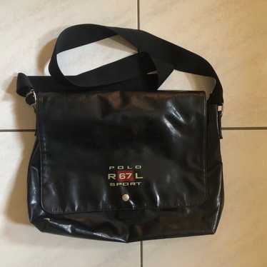 Polo Sport Ralph Lauren black vintage messenger c… - image 1