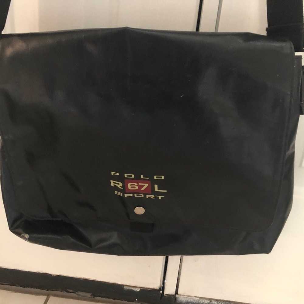 Polo Sport Ralph Lauren black vintage messenger c… - image 7