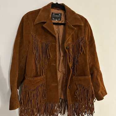 Vintage Suede/Leather Fringe Jacket - image 1