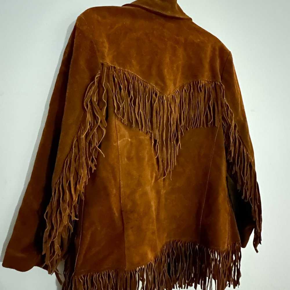 Vintage Suede/Leather Fringe Jacket - image 2