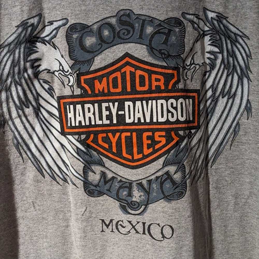 Vintage Y2K Harley Davidson Costa Maya Mexico Gra… - image 2